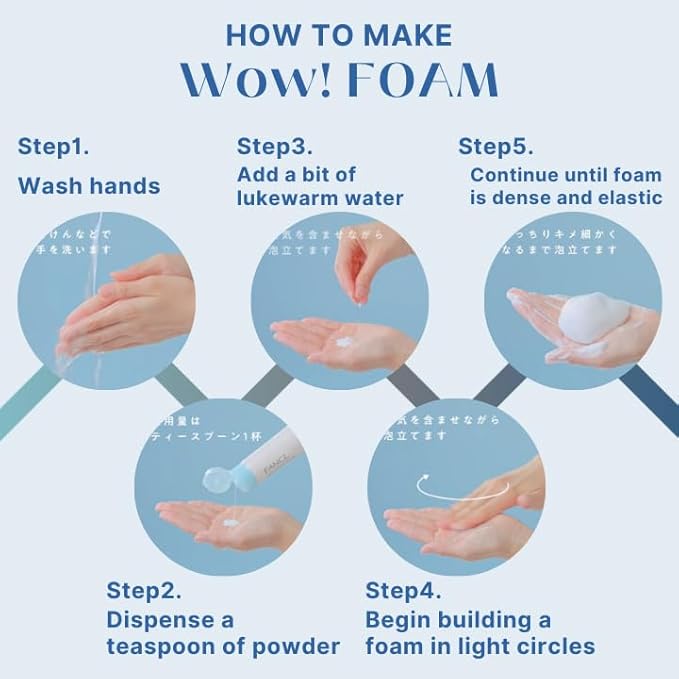 FANCL Facial Cleansing Powder & Foaming Net Set-FemmiqueWomen