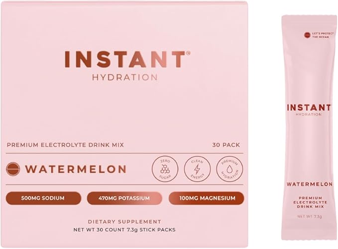 Instant Hydration Electrolytes Powder Packets - Electrolyte Drink Mix - Zero Sugar - Keto, Vegan, Gluten-Free, Non-GMO - Boost Recovery, Brain Health, Muscle & Tissue Support- 30 Sticks-FemmiqueWomen
