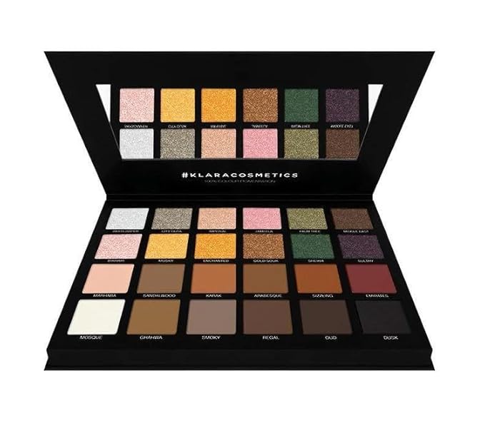 24 Eyeshadow Palette - Festive Luxury Vibrant Bold Full-Color Pigment Long Lasting Matte Shimmer Eye shadow Palette (Abu Dhabi)-FemmiqueWomen