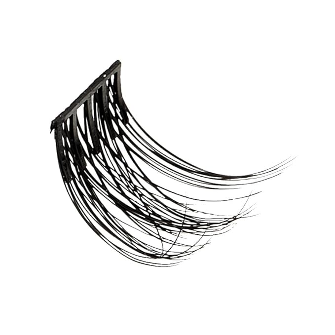 KISS imPRESS Falsies Self Adhesive Eyelashes, Press On Lashes, 12mm-14mm Glam Volume Lashes, Black, No Glue Needed, Invisible Band, 36 Lash Clusters & Non-Stick Applicator - Voluminous-FemmiqueWomen