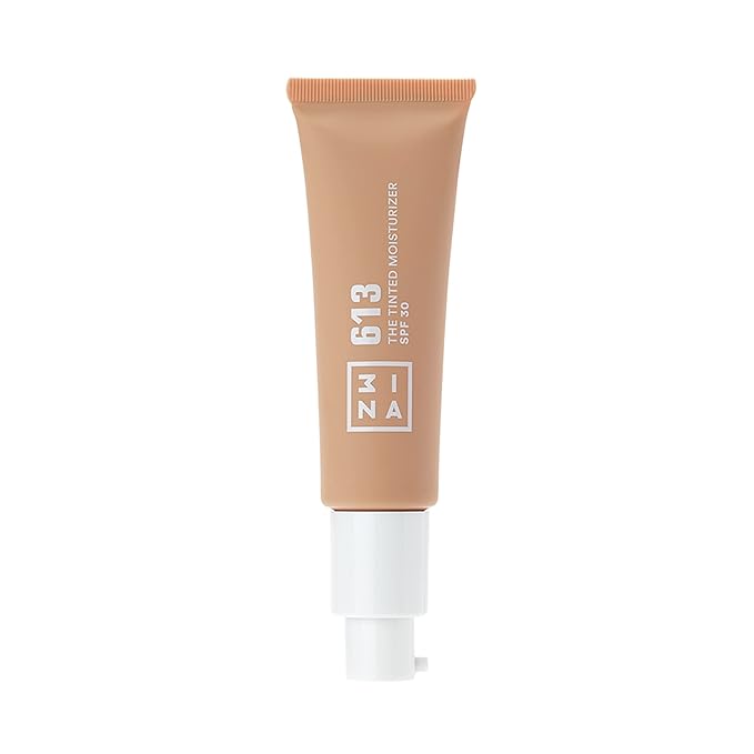 3INA 613 Tinted Moisturizer for Face with SPF 30 - Nude - BB Cream with Light to Medium Coverage - Hyaluronic Acid Moisturizer for All Skin Tones - Vegan, Cruelty and Paraben Free Make Up - 1 oz-FemmiqueWomen