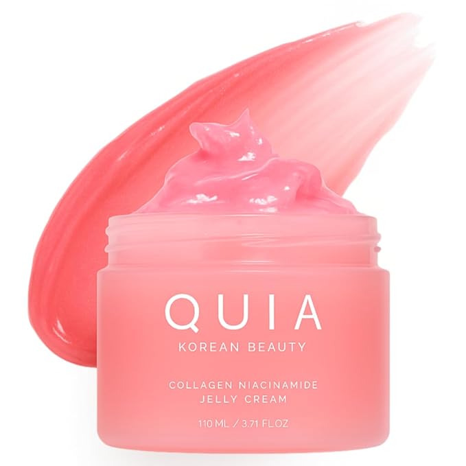 QUIA Collagen Jelly Cream – Lightweight Gel Moisturizer for Glowing, Plump Skin – With Niacinamide and Peptides – Korean Skincare for Daily Hydration-FemmiqueWomen
