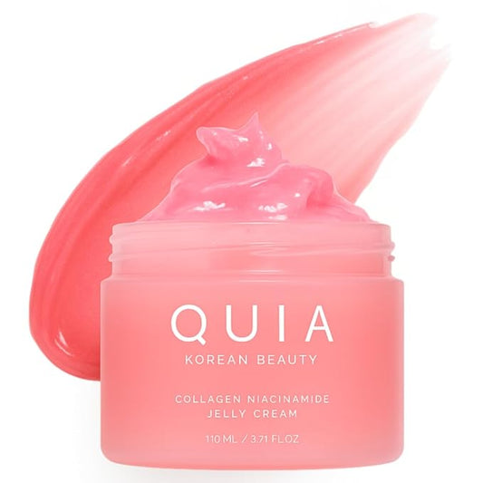 QUIA Collagen Jelly Cream – Lightweight Gel Moisturizer for Glowing, Plump Skin – With Niacinamide and Peptides – Korean Skincare for Daily Hydration-FemmiqueWomen