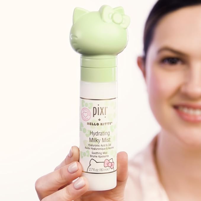 Pixi Beauty + Hello Kitty Milky Mist 2.70 Fl Oz | Hydrating Moisturizer for Dry Skin | Infused with Hyaluronic Acid-FemmiqueWomen
