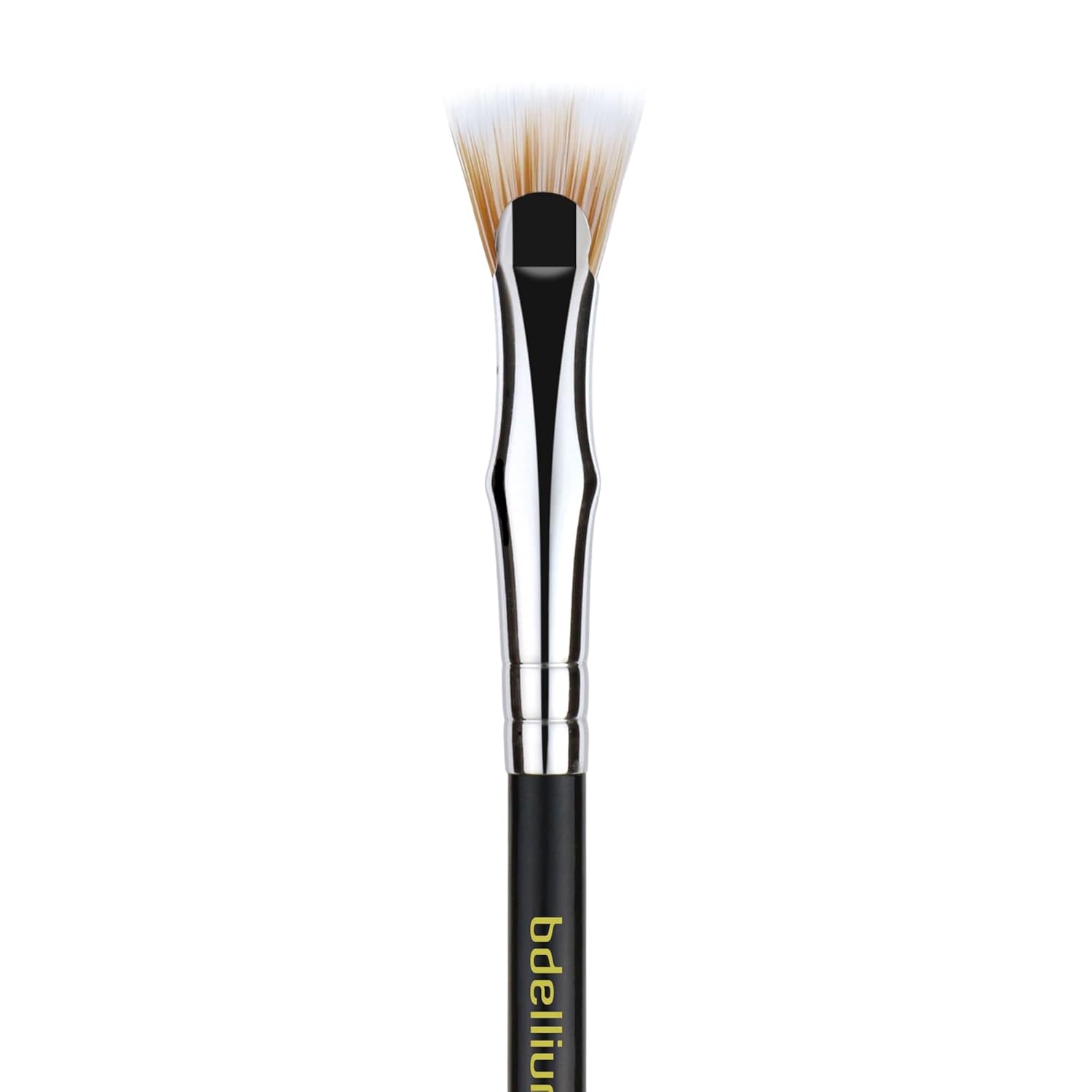 Bdellium Tools Professional Makeup Brush - Maestro Series 730 Bent Mascara Fan - With Soft Synthetic Fibers, For Applying Mascara (Black, 1pc)-FemmiqueWomen