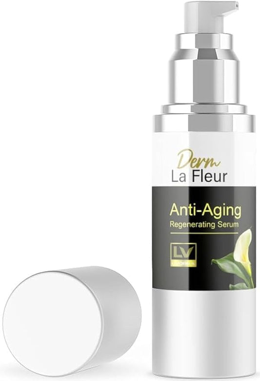 1 Pack - Derm La Fleur Anti- Aging Serum - Derm La Fleur Plus, Derm La Fleur Luxe 1 Bottle Serum For 1 Month, Derma Fleur Moisturizing Skin Conditioner.-FemmiqueWomen