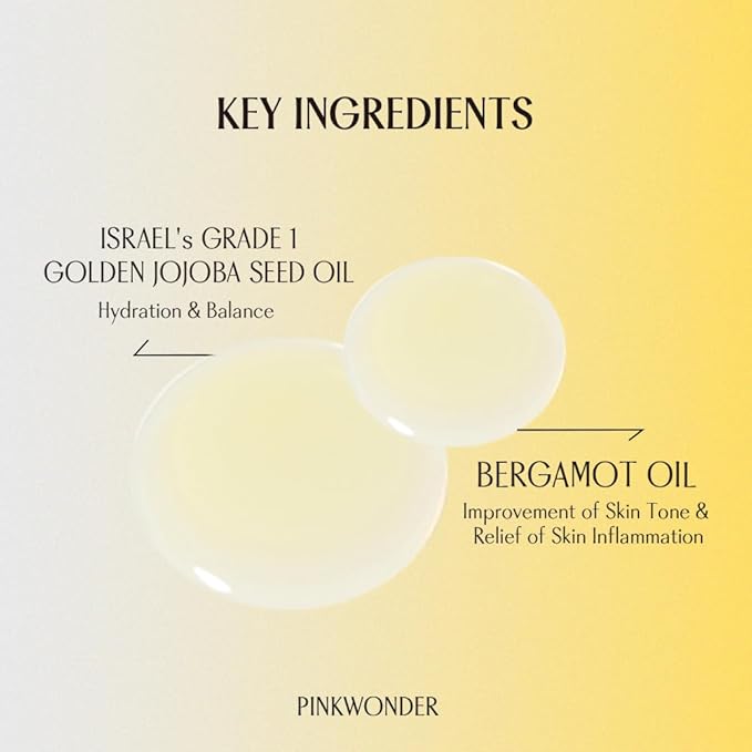 PINKWONDER USDA Organic Jojoba Oil | 100% Pure, Cold-Pressed & Vitamin E-Rich Oil for Skin | Non-Greasy, Fast-Absorbing for Face, 1.69oz (50ml)-FemmiqueWomen