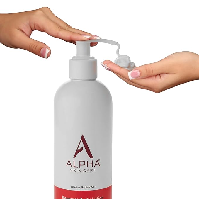 Alpha Skin Care Revitalizing Body Lotion, 12% Glycolic AHA, Simple & Effective Daily Moisturizer Hydroxy Acid, Hydrates & Exfoliates for Soft, Smooth Skin, Anti-Aging, 12 Oz, Pack of 3-FemmiqueWomen