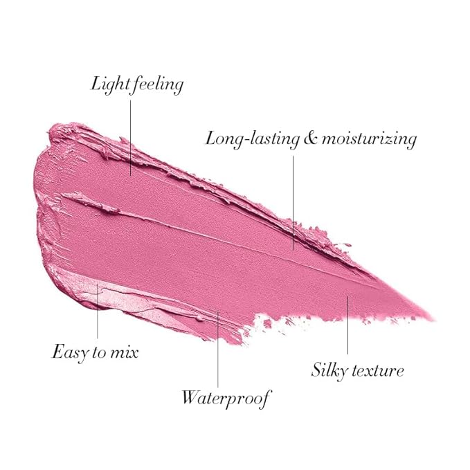 3-in-1 Cream Blush Stick for Cheeks Lips Eyes, Waterproof Natural Finish Tinted Makeup Stick, Hydrating Multi-Use Blush Balm-FemmiqueWomen