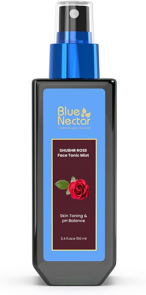 Blue Nectar Shubhr Steam Distilled Rose Toner Water & Face Tonic Mist (3.4 fl oz)-FemmiqueWomen