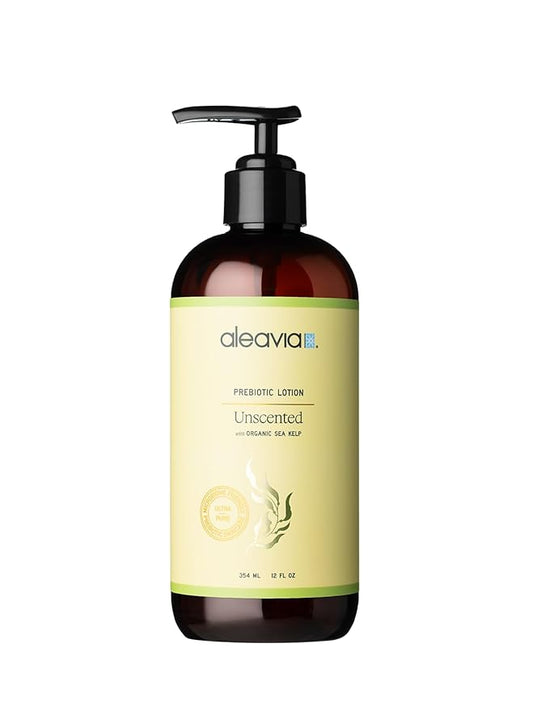 Aleavia Unscented Prebiotic Body Lotion – Fragrance-Free, All-Natural Moisturizing Body Lotion – Sulfate-Free Lotion for Sensitive Skin – 12 Oz-FemmiqueWomen