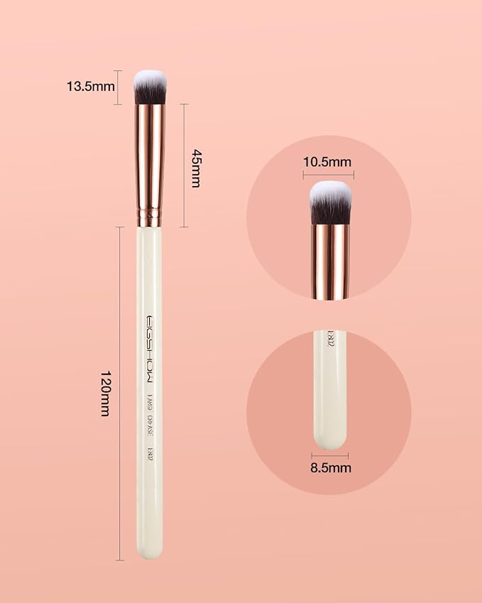 Eyeshadow Primer Brush Concealer Brush Crease Brush Eyeshadow Makeup Brush - Ivory-FemmiqueWomen