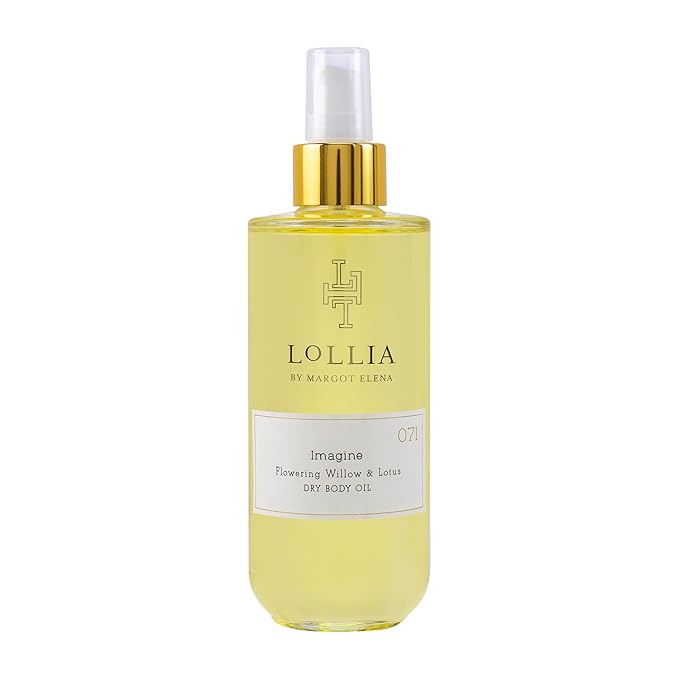 LOLLIA Imagine Dry Body Oil, 6.8 Fl. Oz. – Flowering Willow & Lotus – Women’s, Scented, Moisturizing, Dry Body Oil for Women, For All Skin Types-FemmiqueWomen