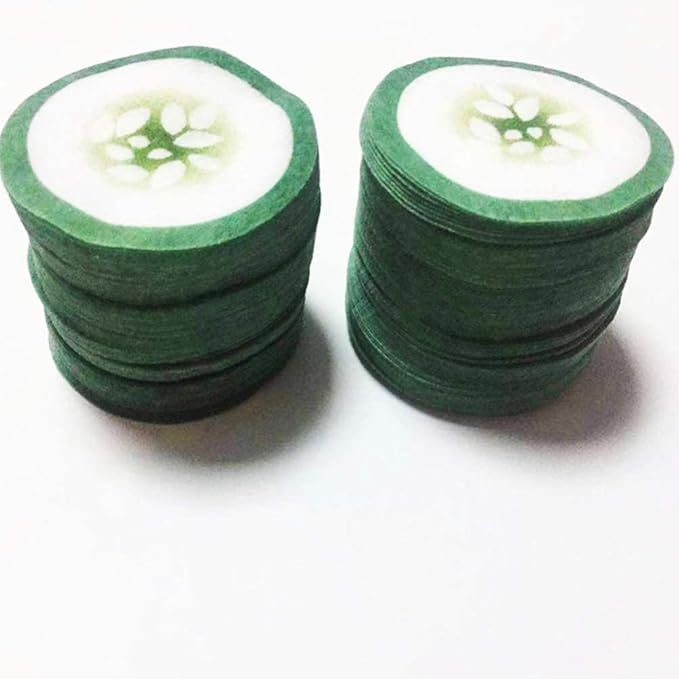 100pcs Under Eye Pads Disposable Cucumber Print Non-Woven Eye Patches Eyelash Pad DIY Eye Care Tool for Home Travel and Salon-FemmiqueWomen