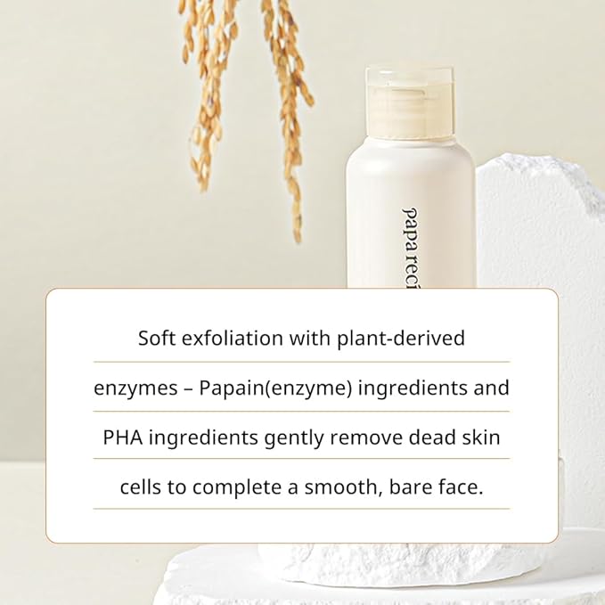 Papa Recipe Blemish Enzyme Powder Rice Cleanser – Gentle Triple Exfoliation with Papain, PHA & Rice Powder – Low pH Korean Skincare Face Wash for Clearer, Radiant Skin-FemmiqueWomen