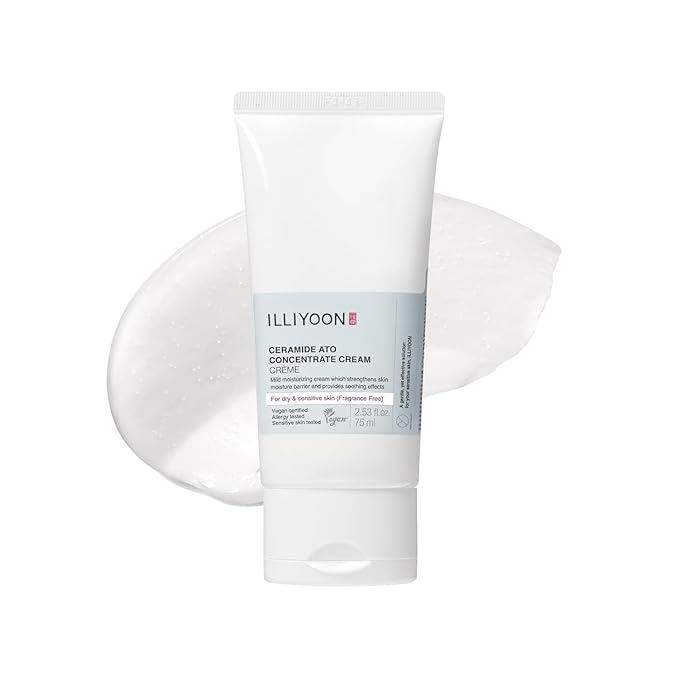 Illiyoon Ceramide Ato Concentrate Cream | Moisturizer for Dry & Sensitive Skin, 100hr Lasting Hydration, For Face & Body, Gentle for Infants, Moisture Barrier Repair, Vegan Certified, 2.53 fl.oz.-FemmiqueWomen