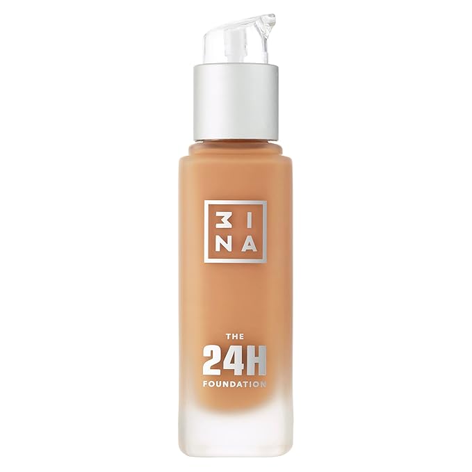 3INA The 24H Foundation 657-24H Long-Wearing Formula - Medium To High Buildable Coverage - Smooth Matte Finish - Expanded Shade Selection - Waterproof, Cruelty Free, Vegan Makeup - 1.01 Oz-FemmiqueWomen