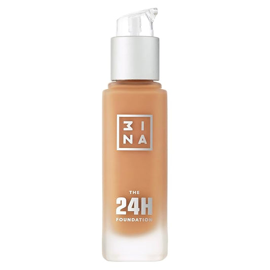 3INA The 24H Foundation 657-24H Long-Wearing Formula - Medium To High Buildable Coverage - Smooth Matte Finish - Expanded Shade Selection - Waterproof, Cruelty Free, Vegan Makeup - 1.01 Oz-FemmiqueWomen