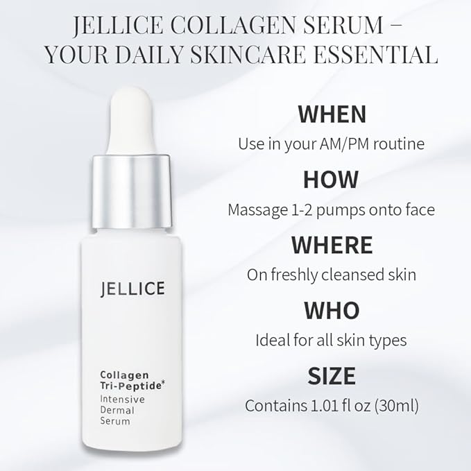 Intensive Dermal Collagen Tripeptides Serum for Face - Collagen Serum for Women with All Skin Types - Enhanced Hydration & Nourishment - Japanese Cosmetics - 1.01 fl oz-FemmiqueWomen