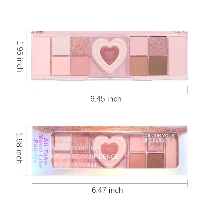 12 Colors Nude Natural Pink Matte Shimmer Eyeshadow Palette for Eye Makeup,High Pigmented Brown Eye Shadow Primers Powder Palet de sombras de ojos-FemmiqueWomen