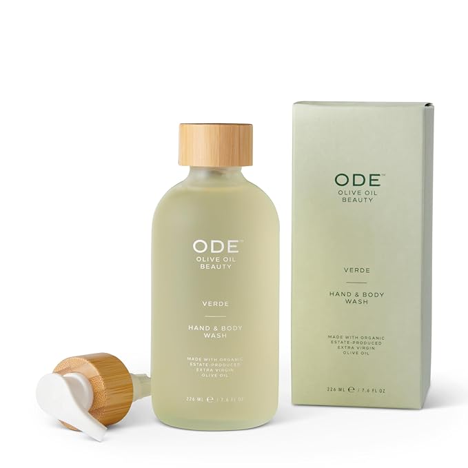 McEvoy Ranch Verde Hand & Body Wash (2-pack) by ODE Olive Oil Beauty, Organic EVOO, California Made, Nourishing Foaming Wash-FemmiqueWomen