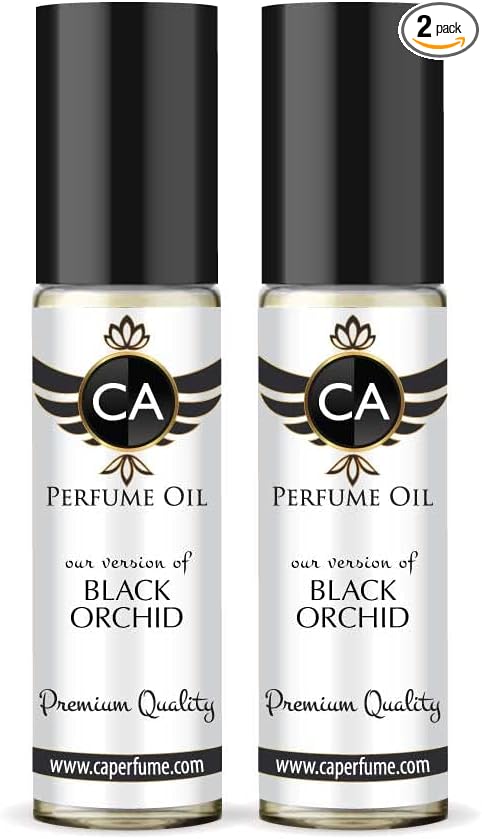 CA Perfume Impression of Black Orchid For Women Replica Fragrance Body Oil Dupes Attar Roll-On 0.3 Fl Oz-X2-FemmiqueWomen
