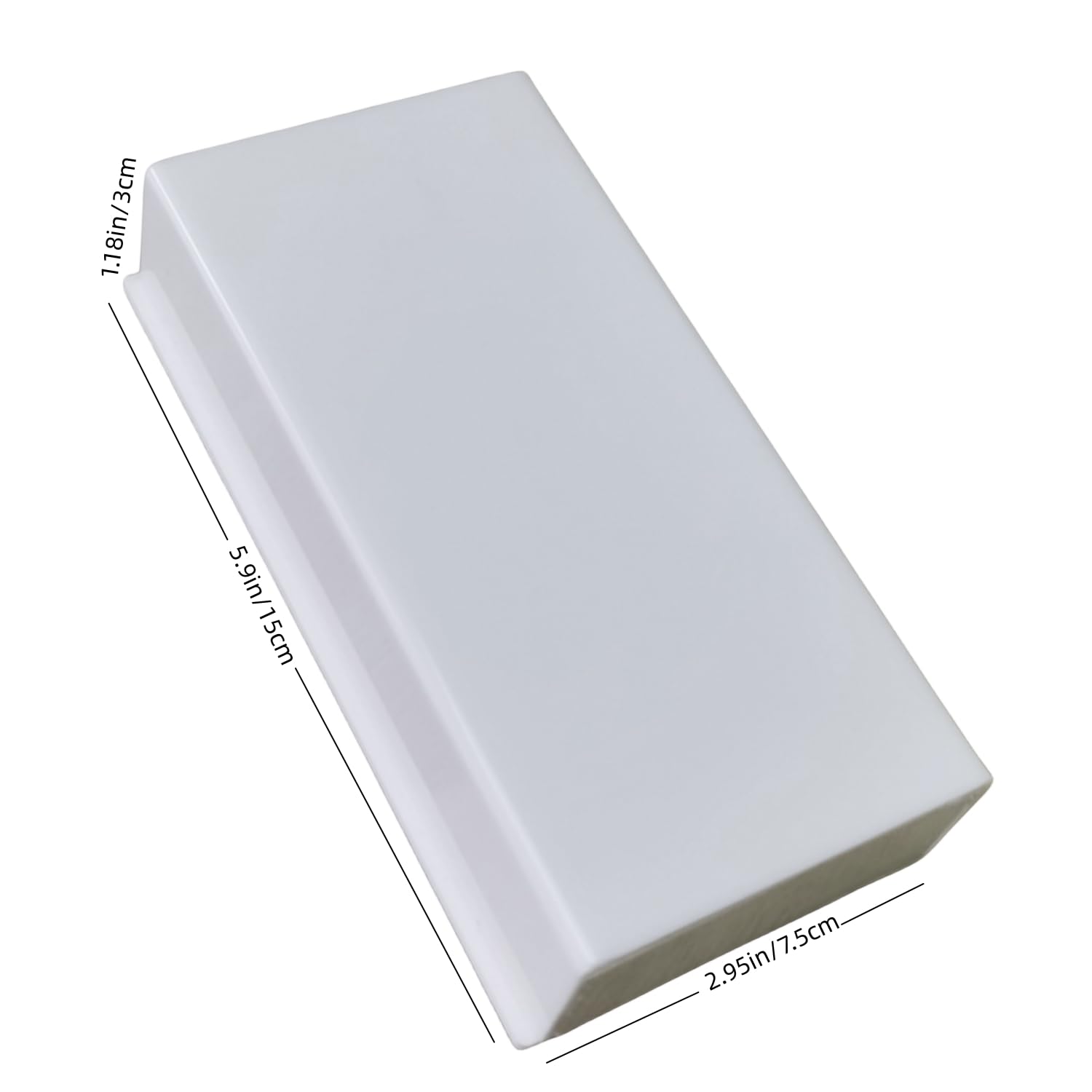 Eyelash Grafting Pallet with Cover, Dust-proof Acrylic Lash Tile holder, Eyelash Extensions Storage Gasket Pads for Beauty Artist Salon Beginners (Pure White)-FemmiqueWomen