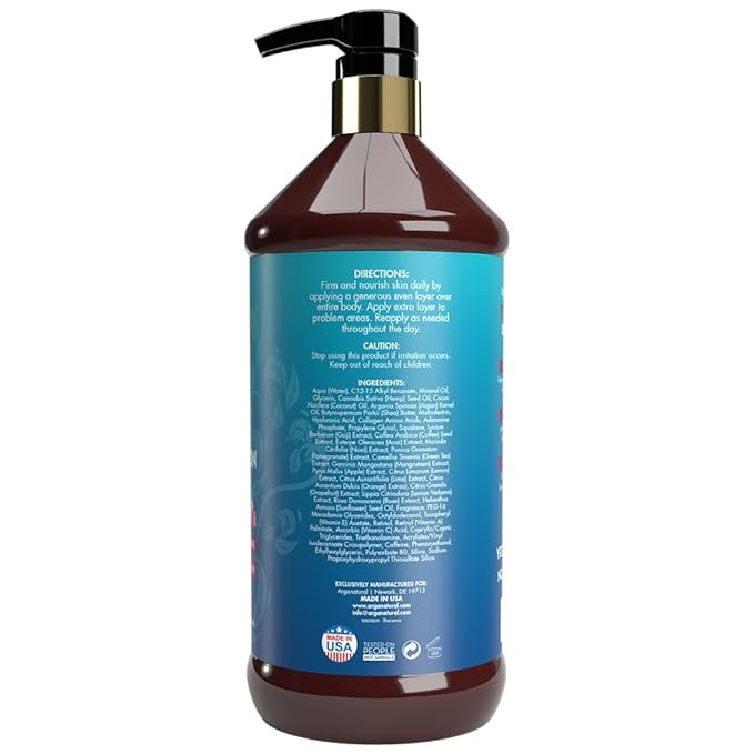 Arganatural Retinol Body Lotion with Vitamin E & Collagen – Skin Firming, Skin tightening, and Anti-Aging Cream. All in One Body Lotion for Women.-FemmiqueWomen