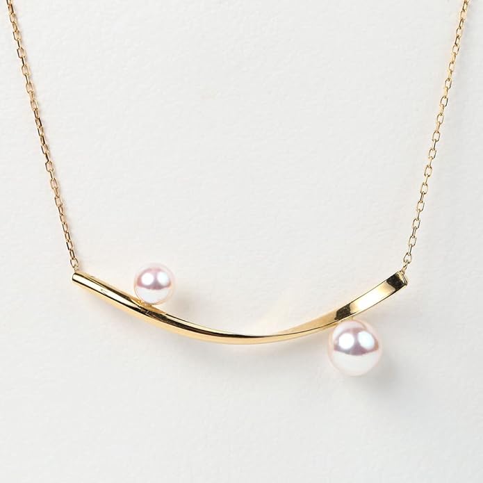 Japanese 4.5-6.0mm Akoya Cultured Pearl Pendant Necklace for Women with 18K Yellow Gold | Stylish Design Excellent Gift | Pearl Necklace-FemmiqueWomen