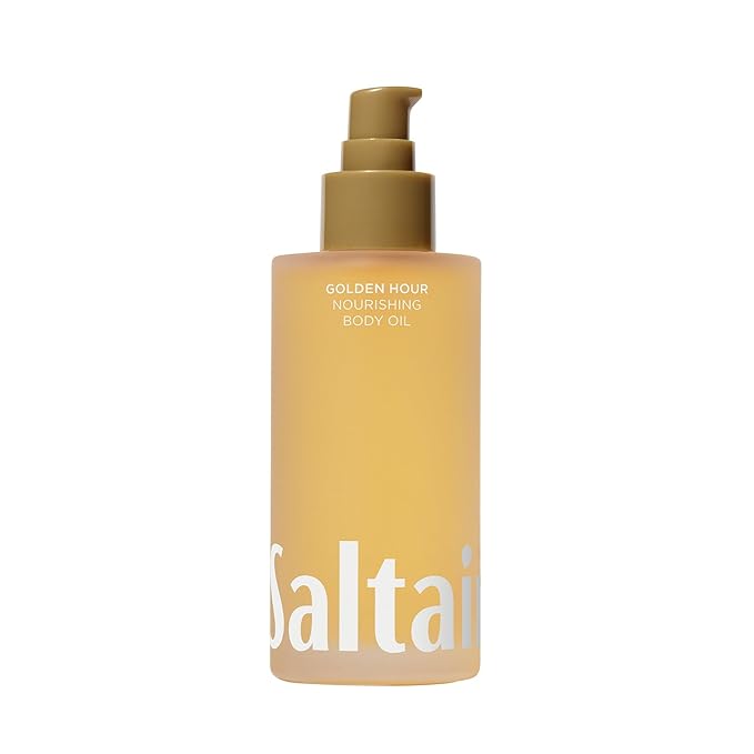 Saltair Body Oil. Luxurious Golden Hour After Shower and Bath Oil Moisturizer for Women and Men. Botanical, Non-Greasy, and Well-Absorbing Lotion for Hydrating Dry Skin. 4oz Pump Bottle-FemmiqueWomen