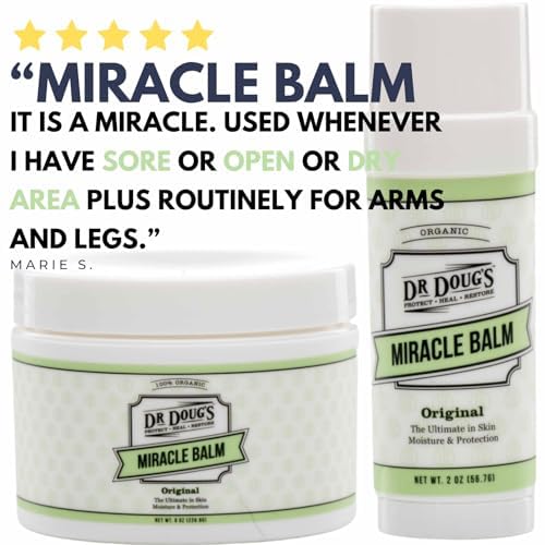 Dr. Doug's Original Miracle Balm – | Organic, Handmade Balm for Dry, Itchy Skin | Cruelty-Free &-FemmiqueWomen