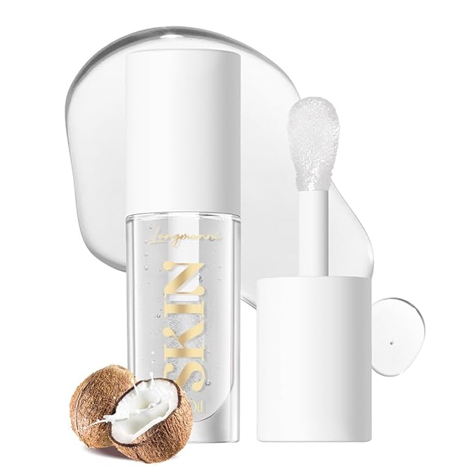 2Pack Non-sticky Lip Oil, Moisturizing Glossy/Shiny Lip Gloss Oil PlumpingTint, Hydrating Lip Gloss Lip Balm, Long Lasting Nourishing Fruit Flavoure Lip Oils(Strawberry + Coconut)-FemmiqueWomen