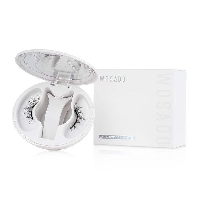 Soft Magnetic Eyelashes Kit with Applicator, No.12 Iris Black, Reusable Glue-free Wispy Magnetic Lashes, Cruelty-free False Lashes, Waterproof, Lightweight, Suit for Heavy Makeup-FemmiqueWomen