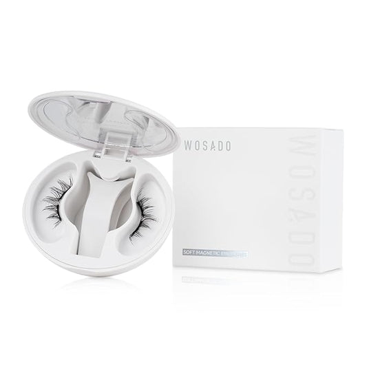 Soft Magnetic Eyelashes Kit with Applicator, No.12 Iris Black, Reusable Glue-free Wispy Magnetic Lashes, Cruelty-free False Lashes, Waterproof, Lightweight, Suit for Heavy Makeup-FemmiqueWomen