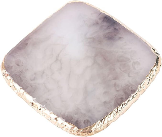 1 Piece Nail Art Palette Nail Polish Palette Mixing Palette Makeup Plate Nail Plates for Nail Art Nail Tip Holder Nail Art Display (Grey Square)-FemmiqueWomen