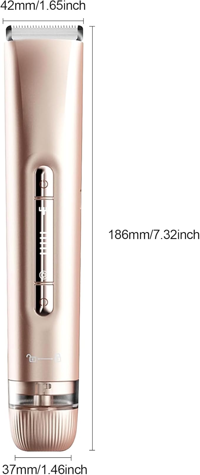 2 in 1 Women's Bikini Line Trimmer & Body Groomer,2025 Upgrade Dual Head Shaver Women, Wet & Dry Waterproof Electric Bikini Trimmer for Face Leg Arm Intimate Areas,Pink Rose-FemmiqueWomen