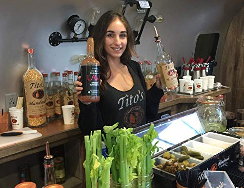 (3 Pack) LAVA Premium Bloody Mary Mix; Italian San Marzano Tomatoes, No Artificial Sweeteners, Vegan, Ready to Use, No Added Sugar, 1-Liter (33.8oz) Glass-FemmiqueWomen