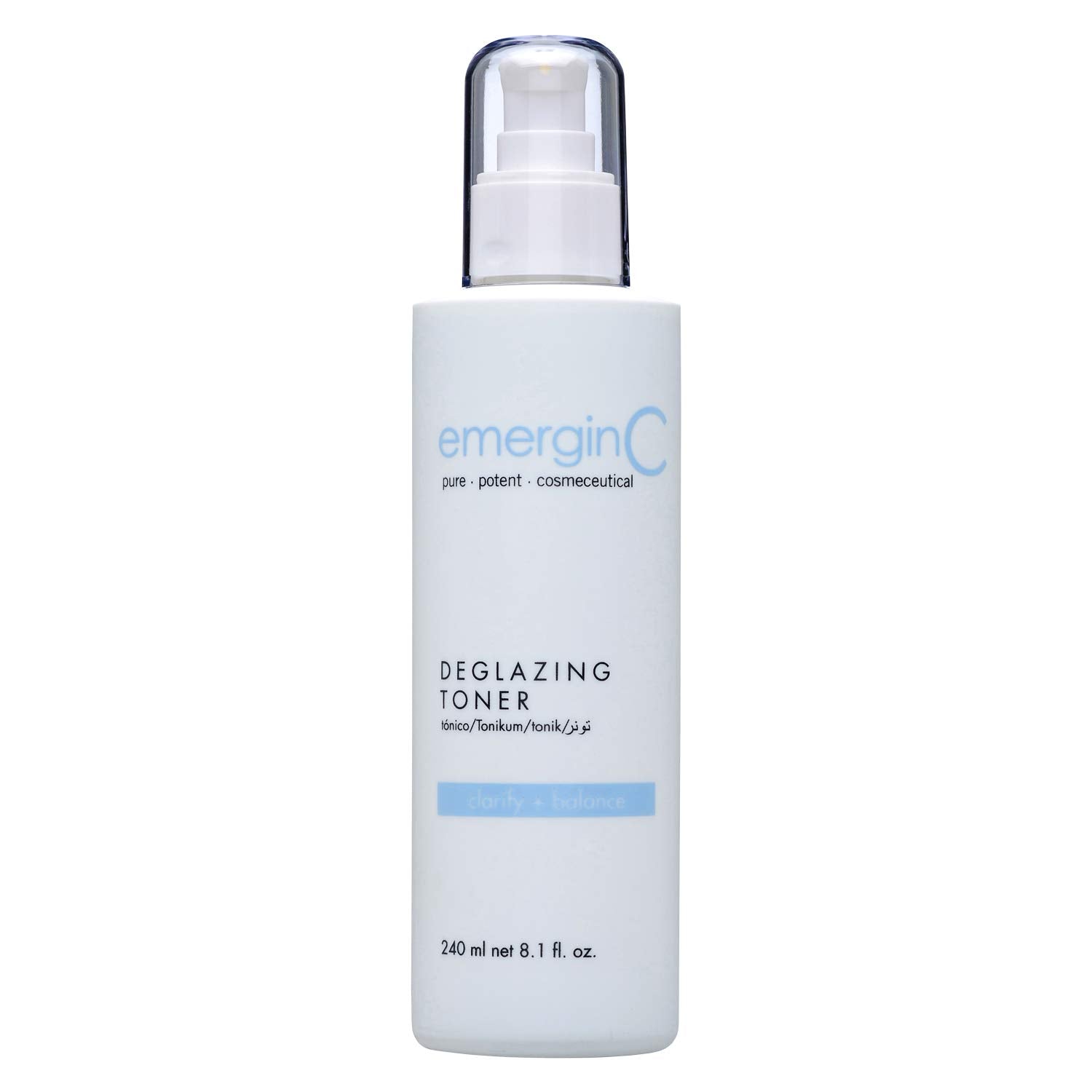 emerginC Deglazing Toner - Facial Toner with Eucalyptus + Peppermint for Oily, Combination + Blemish Prone Skin (8.1 oz, 240 ml)-FemmiqueWomen