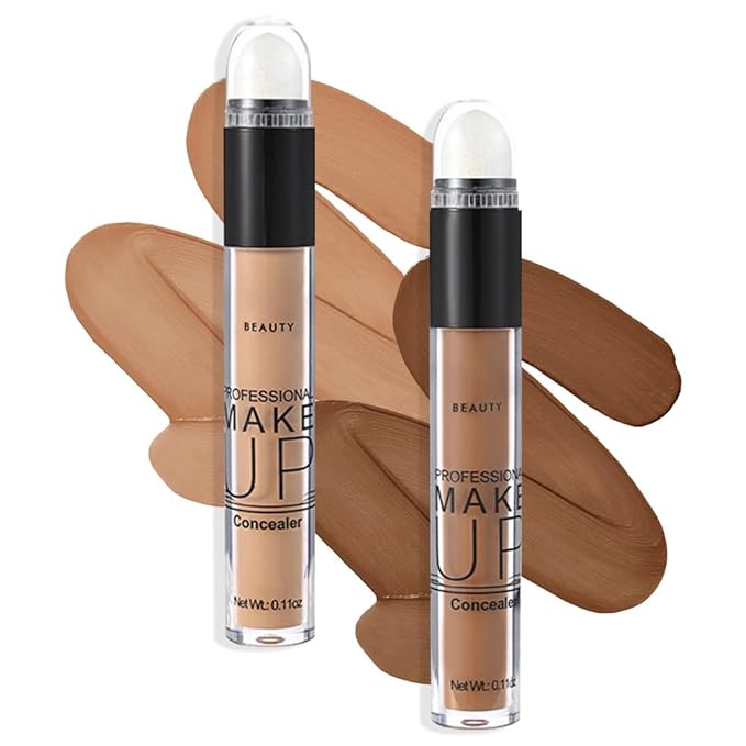 2 Pack Liquid Foundation Cream for Face Makeup,Durable Full Coverage Matte Concealer Make Up,Oil Control & Waterproof Base Primer -0.35+0.35 Fl.Oz (05+06#)-FemmiqueWomen