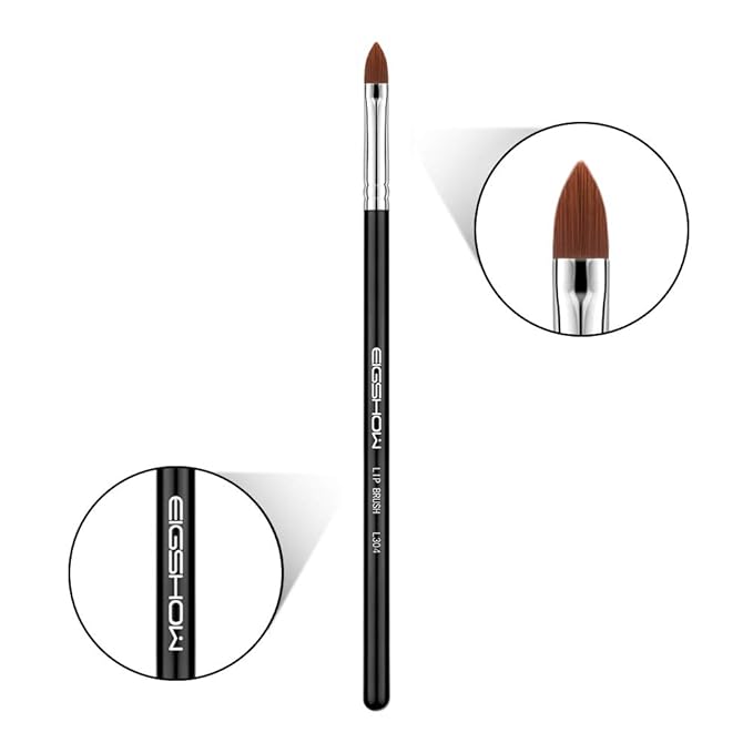 Lip Brush Professional Make Up Brush Travel Lipstick Gloss Wands Applicator Cosmetic Tool Kits, Cruelty-Free & Vegan, Precise Application (L304)-FemmiqueWomen