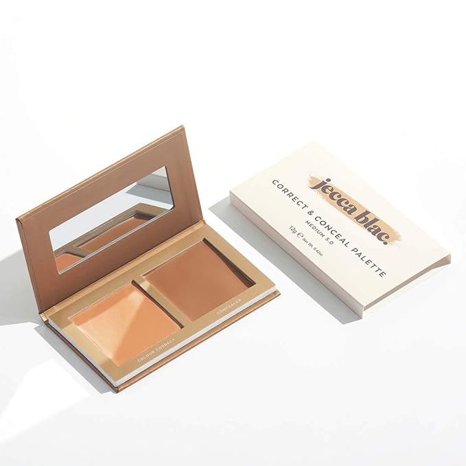 Jecca Blac Correct and Conceal Medium Coverage Palette, Lightweight Long Lasting Formula, Medium To Full Coverage, Gender Neutral and LGBTIQA+ Inclusive Make Up, Medium 5.0, 12g-FemmiqueWomen