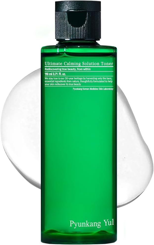 [PKY] Pyunkang Yul Ultimate Calming Solution Toner with Honeysuckle Flower, Ceramides, Hyaluronic Acid, Centella Asiatica, for Moisturized, Nourishing, Sensitive, Tired Facial Skin 3.71fl.oz.-FemmiqueWomen