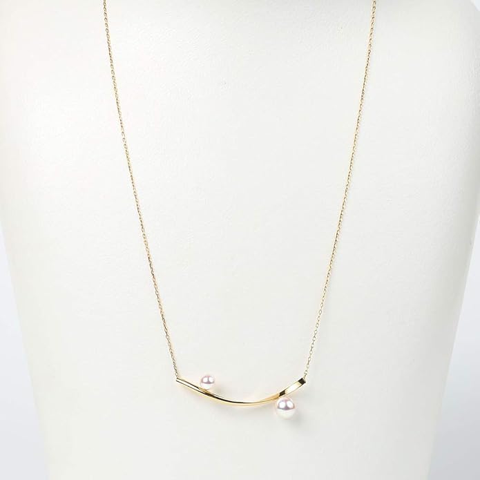 Japanese 4.5-6.0mm Akoya Cultured Pearl Pendant Necklace for Women with 18K Yellow Gold | Stylish Design Excellent Gift | Pearl Necklace-FemmiqueWomen