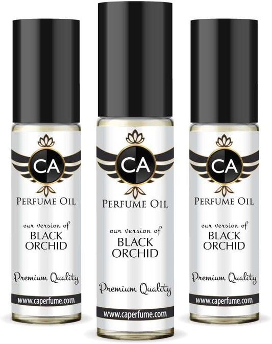 CA Perfume Impression of Black Orchid For Women Fragrance Body Oil Roll-On 0.3 Fl Oz-X3-FemmiqueWomen