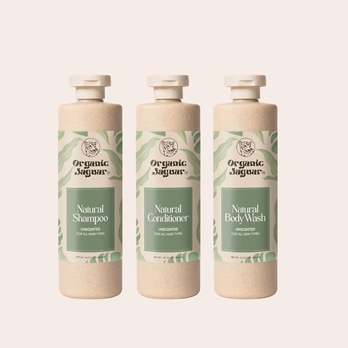 Natural Shampoo for Hair Care, Sulfate Free Shampoo with Castor Oil, Jasmine, Glycerin, Aloe Vera & Mild Thickening Agent, Dry to Color Treated to All Hair, 13.5 fl oz-FemmiqueWomen