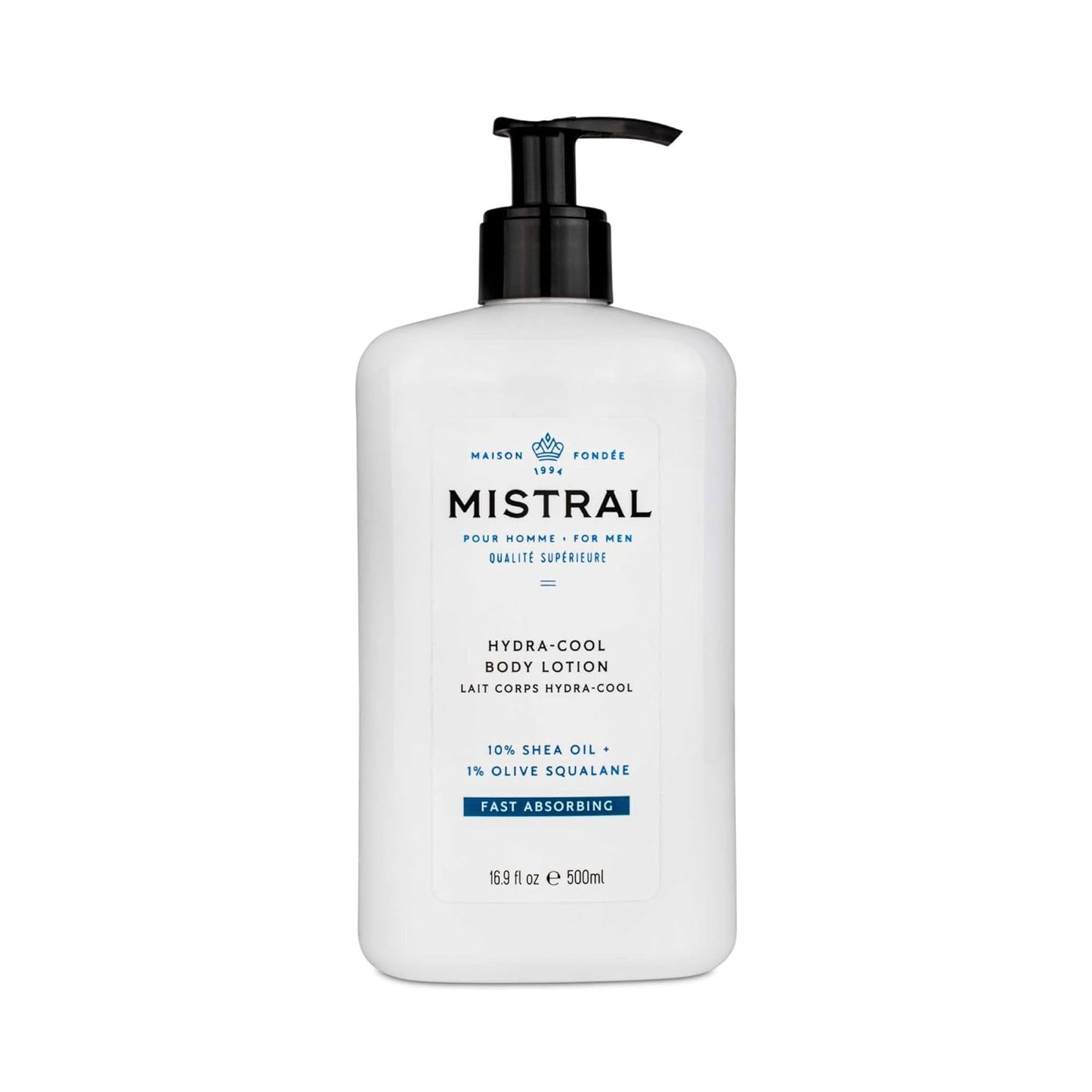 Mistral Men's Hydra-Cool Body Lotion, Cool Marine, 16.9 Fl Oz-FemmiqueWomen