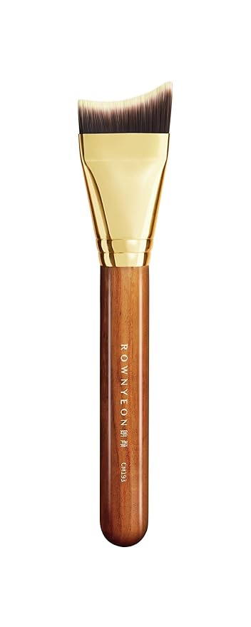 Desert Oak Series Mermaid Tail Foundation Brush - Airbrush - Filter Finish for Liquid & Cream Foundation, Bubinga Wood Handle (CM 193)-FemmiqueWomen