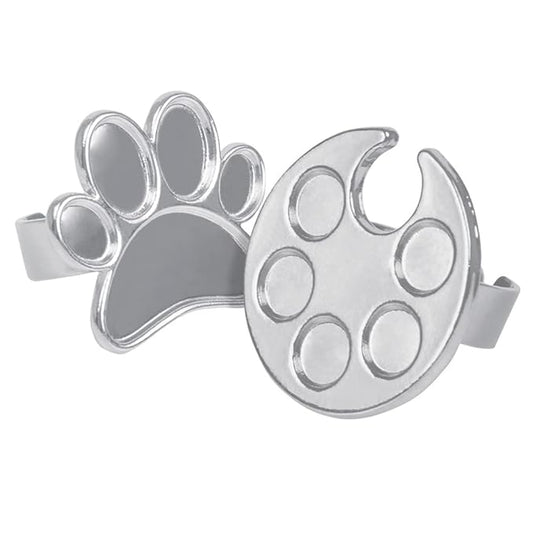 2 Pieces Mini Nail Art Polish Holder Nail Art Palette Rings Nail Palette Finger Rings-FemmiqueWomen