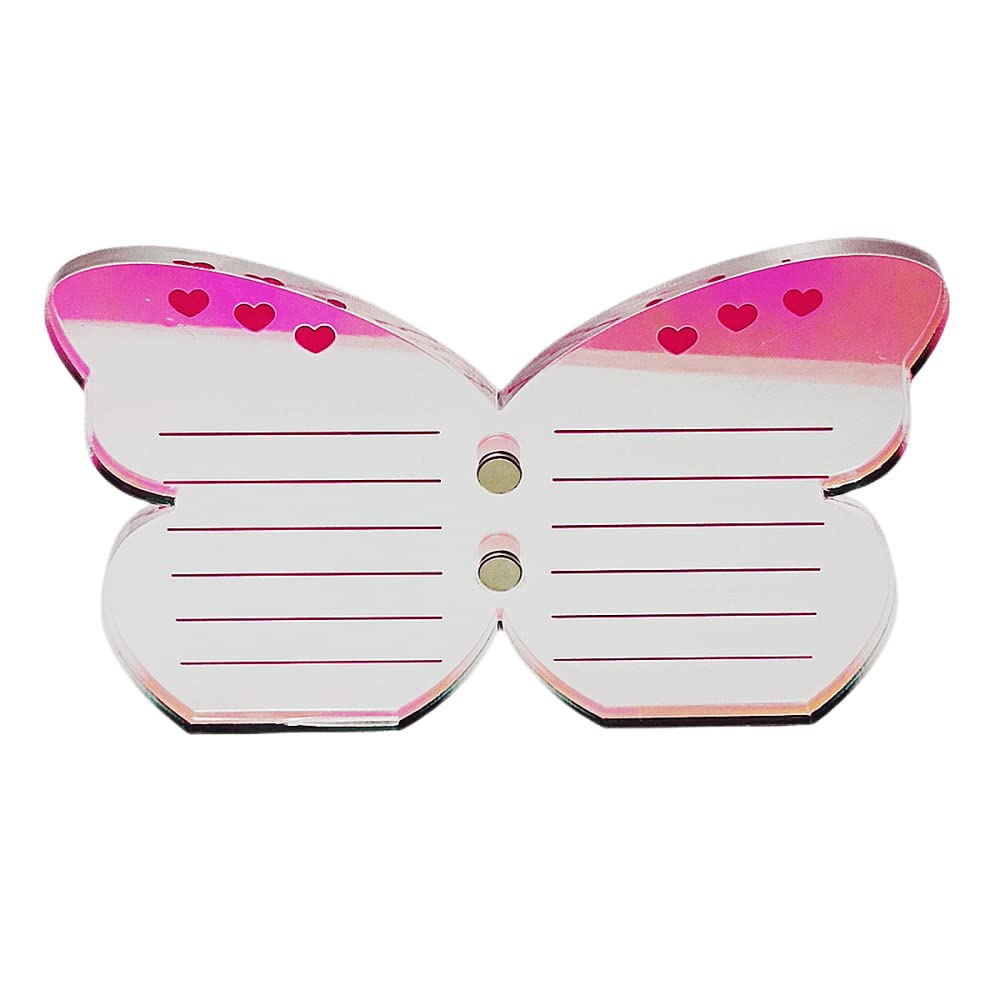 Grafting False Eyelash Acrylic Extension Pallet, Eyelash Extension Tweezers Plate Pad Makeup Palette Individual Training Tools Butterfly-shaped (Dazzling(5.9x3.9inch))-FemmiqueWomen