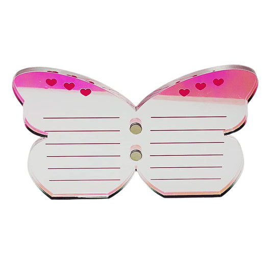 Grafting False Eyelash Acrylic Extension Pallet, Eyelash Extension Tweezers Plate Pad Makeup Palette Individual Training Tools Butterfly-shaped (Dazzling(5.9x3.9inch))-FemmiqueWomen